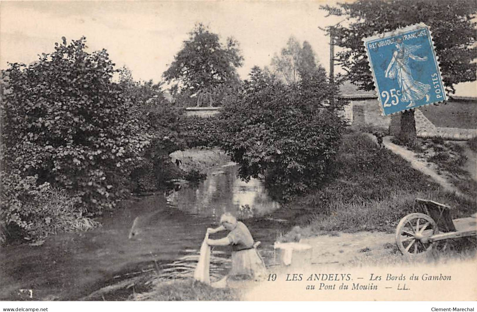 LES ANDELYS - Les Bords Du Gambon Au Pont Du Moulin - Très Bon état - Les Andelys