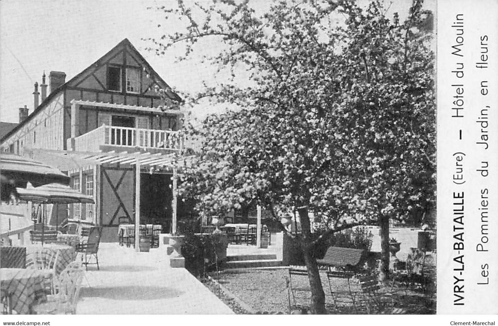 IVRY LA BATAILLE - Hôtel Du Moulin - Les Pommiers Du Jardin En Fleurs - Très Bon état - Ivry-la-Bataille