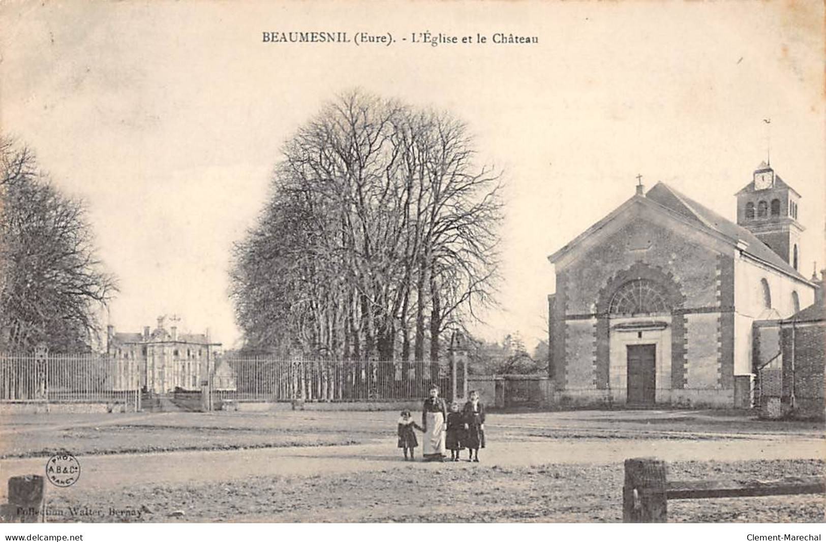 BEAUMESNIL - L'Eglise Et Le Château - Très Bon état - Beaumesnil