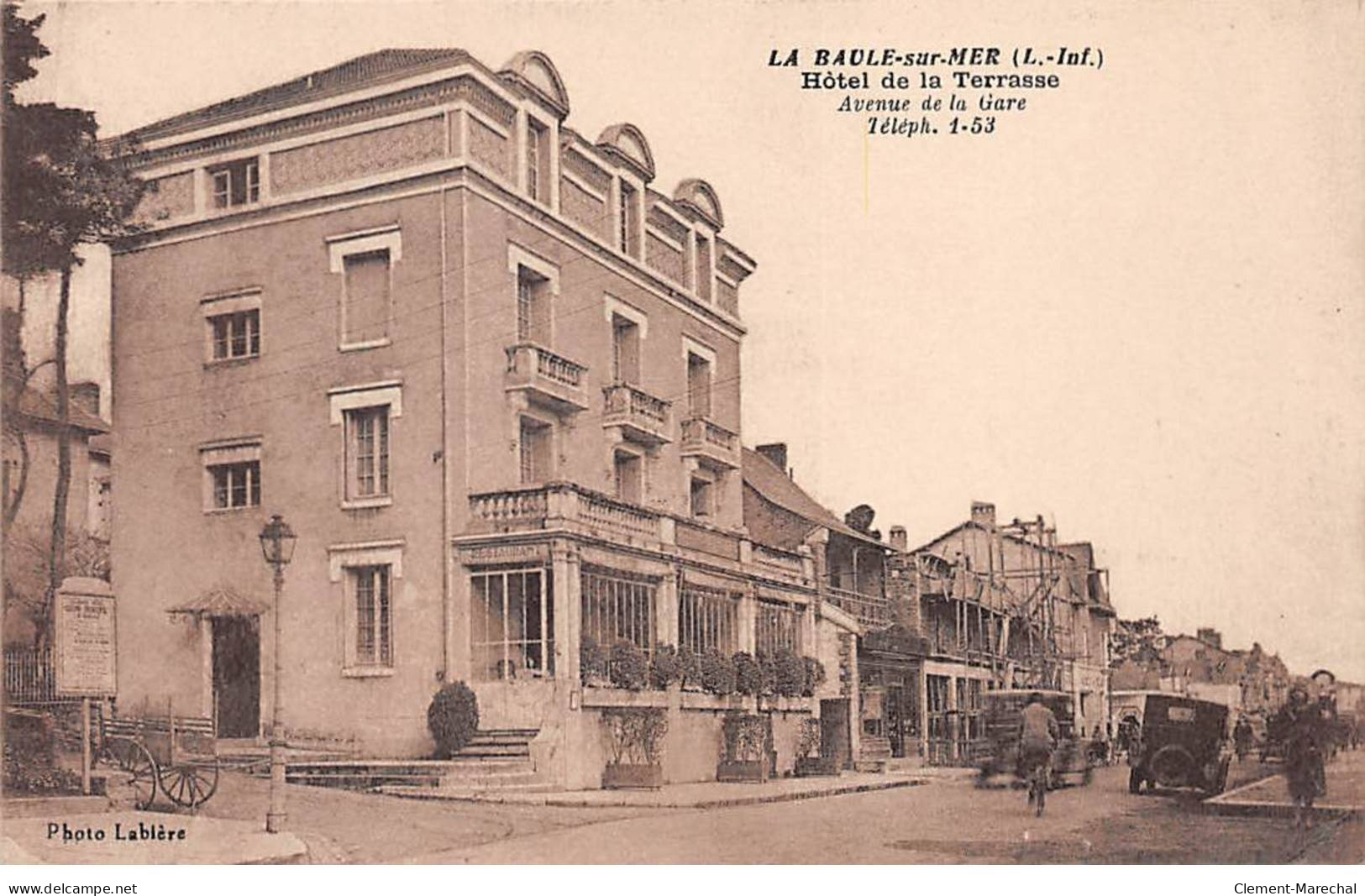 LA BAULE SUR MER - Hôtel De La Terrasse - Avenue De La Gare - état - La Baule-Escoublac