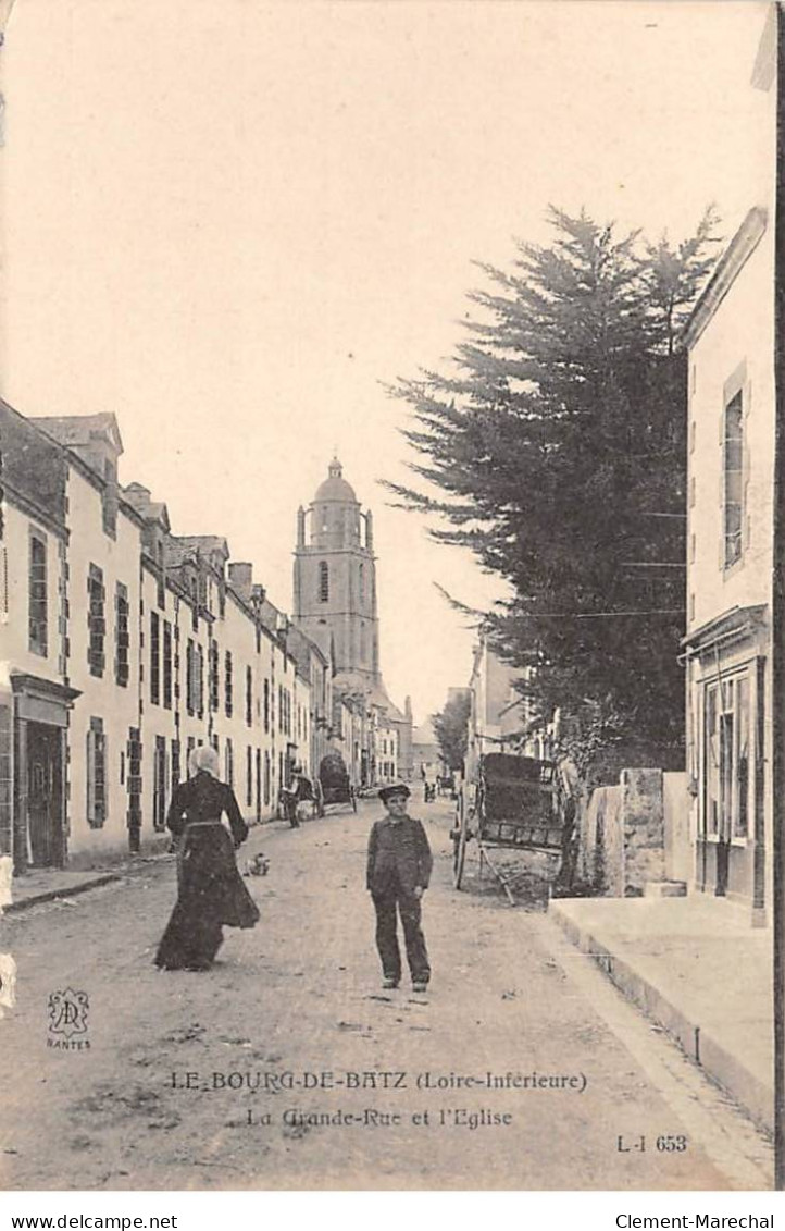 LE BOURG DE BATZ - La Grande Rue Et L'Eglise - état - Batz-sur-Mer (Bourg De B.)