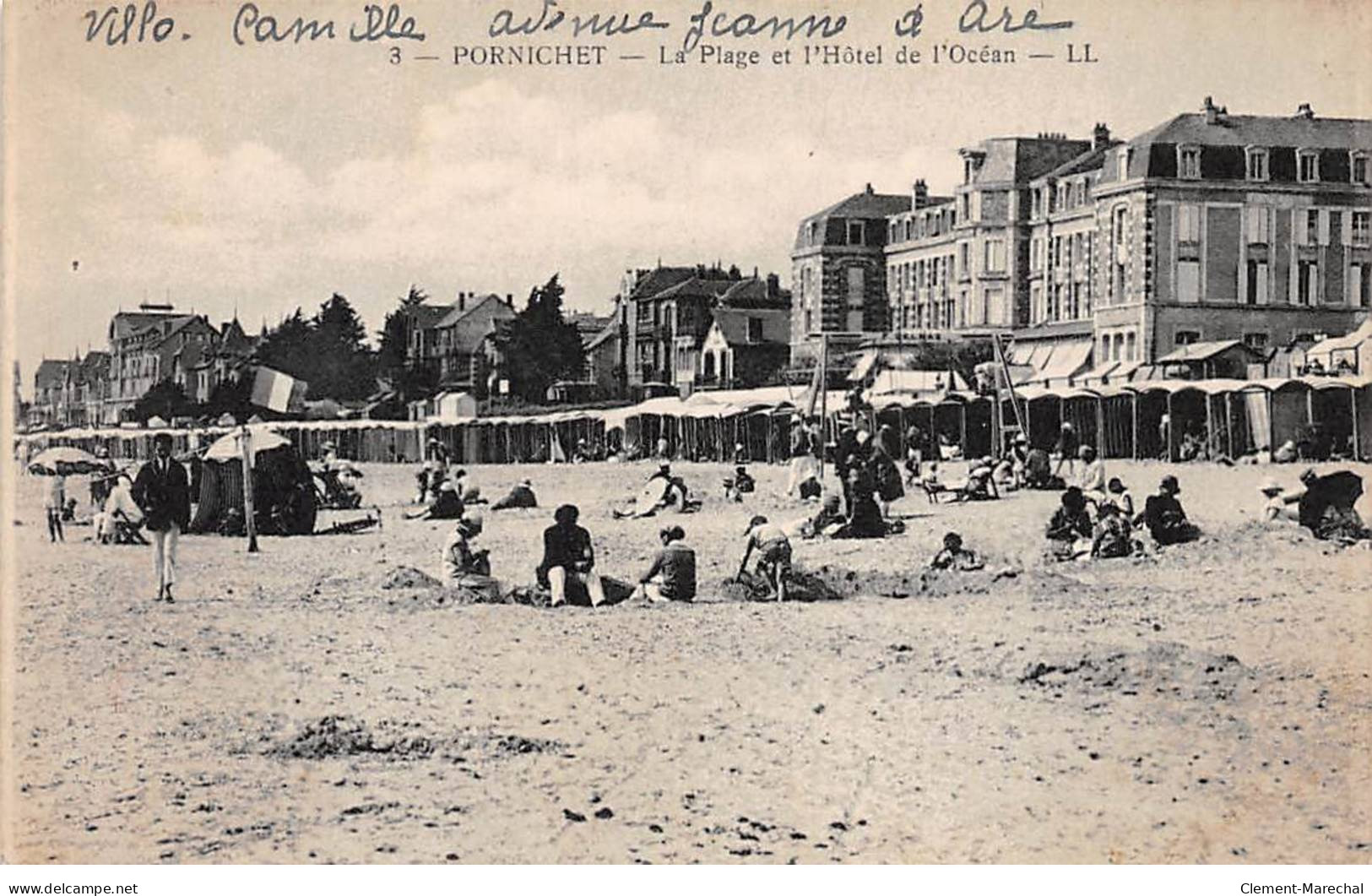 PORNICHET - La Plage Et L'Hôtel De L'Océan - Très Bon état - Pornichet