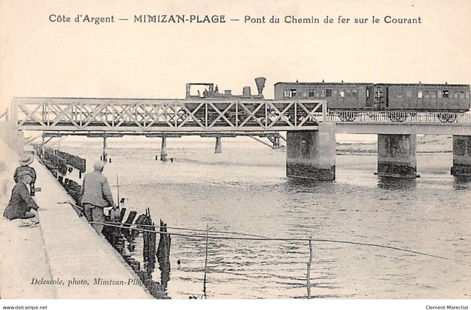 MIMIZAN PLAGE - Pont Du Chemin De Fer Sur Le Courant - Très Bon état - Mimizan Plage