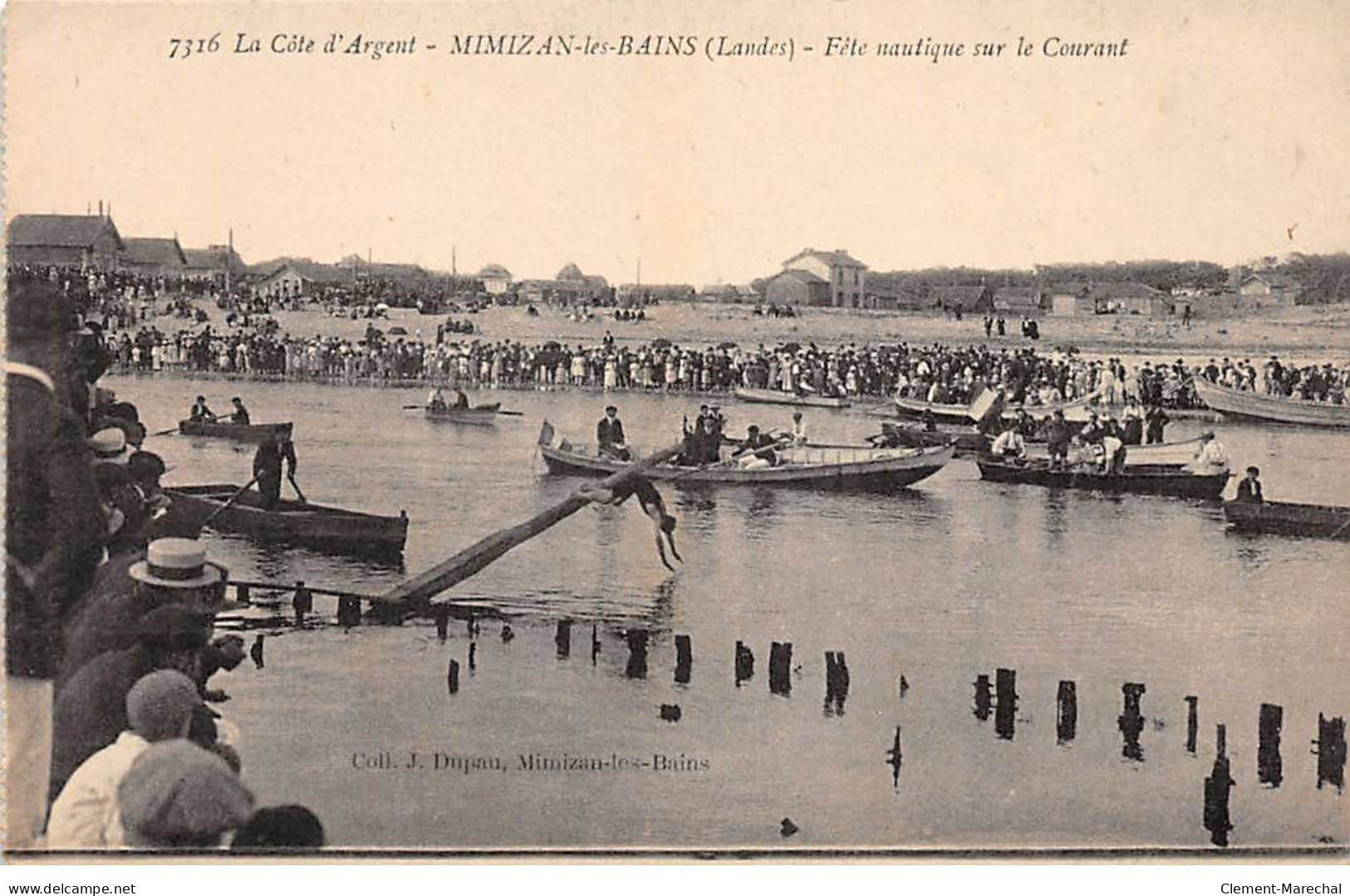 MIMIZAN LES BAINS - Fête Nautique Sur Le Courant - Très Bon état - Mimizan