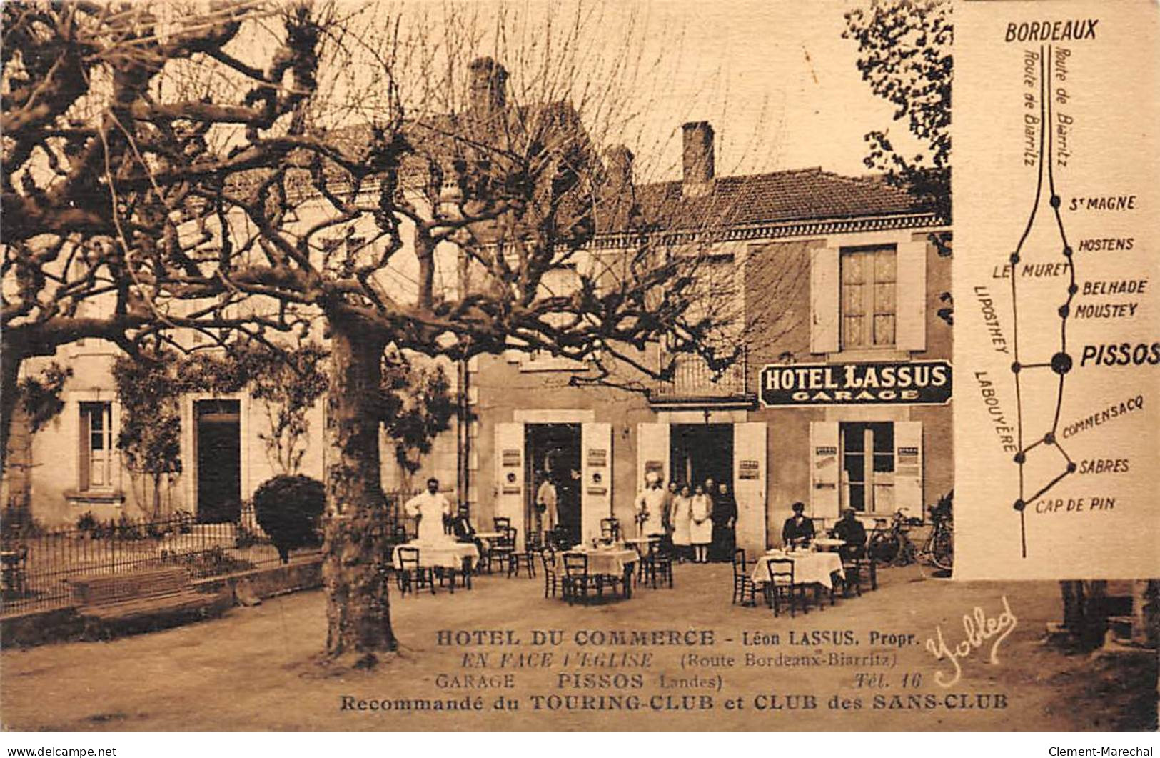PISSOS - Hotel Du Commerce - Hôtel Lassus - Très Bon état - Autres & Non Classés