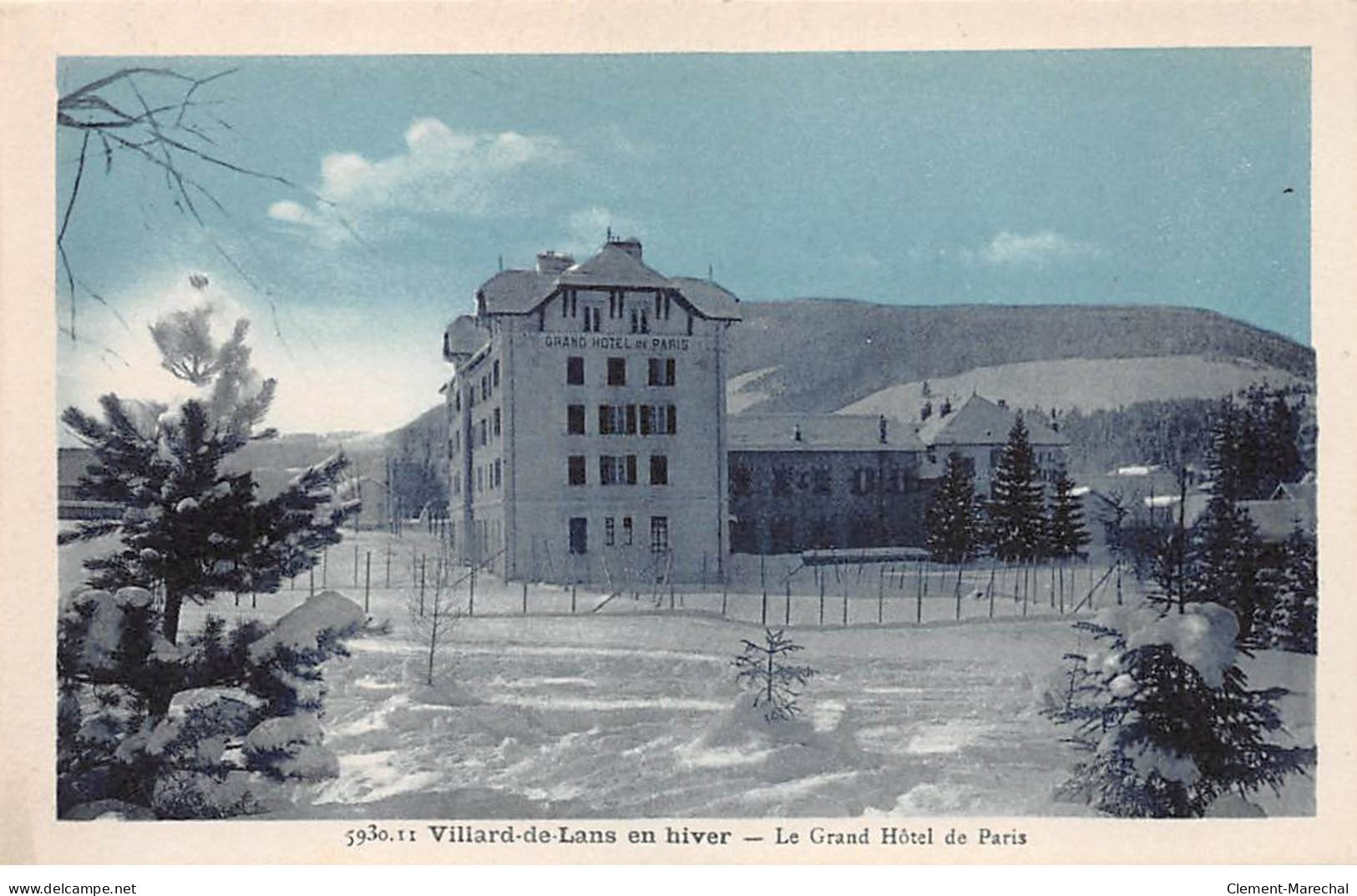 VILLARD DE LANS En Hiver - Le Grand Hôtel De Paris - Très Bon état - Villard-de-Lans