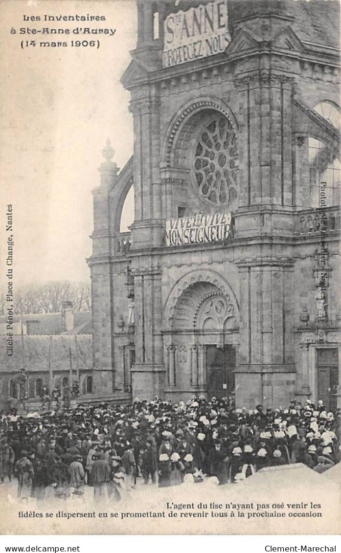 Les Inventaires à SAINTE ANNE D'AURAY - 14 Mars 1906 - Très Bon état - Sainte Anne D'Auray