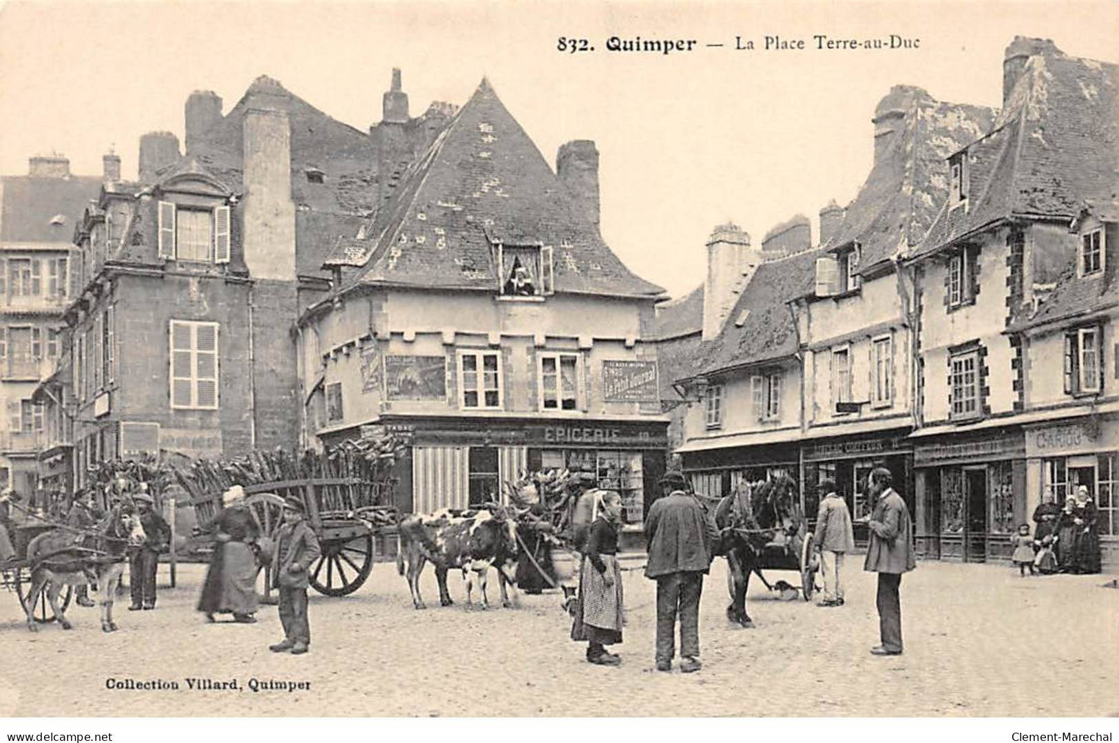 QUIMPER - La Place Terre Au Duc - Très Bon état - Quimper