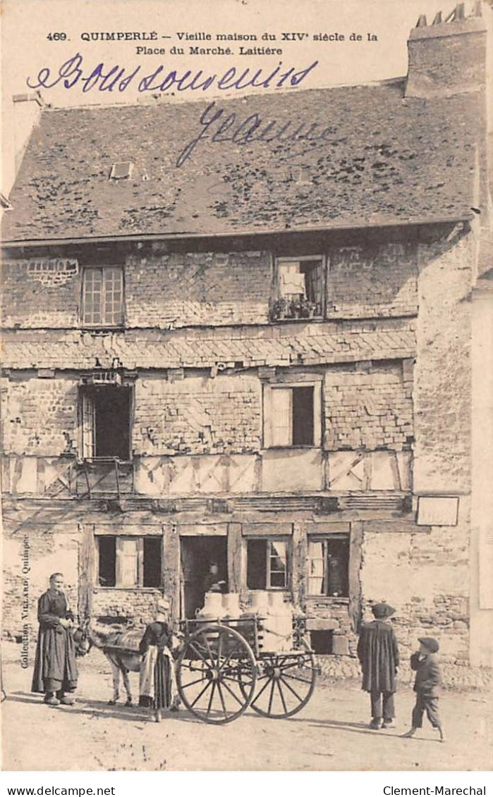 QUIMPERLE - Vieille Maison Du XIVe Siècle De La Place Du Marché - Laitière - Très Bon état - Quimperlé