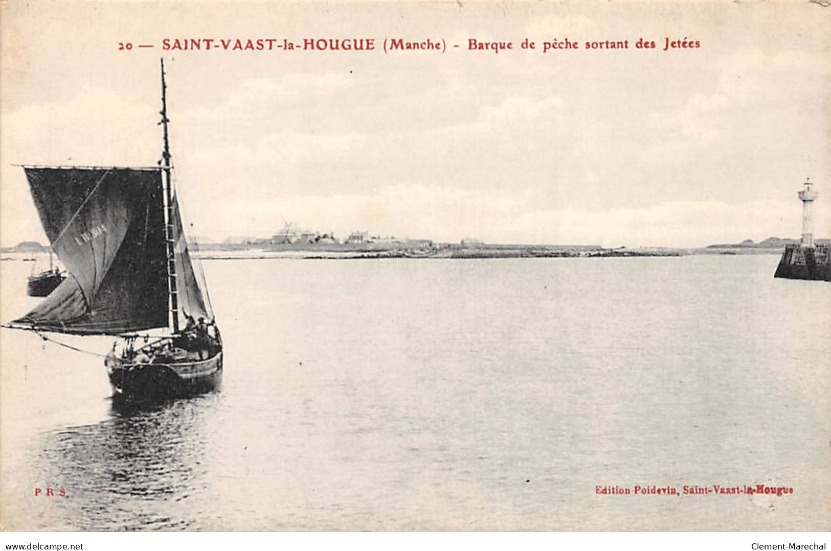 SAINT VAAST LA HOUGUE - Barque De Pêche Sortant Des Jetées - Très Bon état - Saint Vaast La Hougue