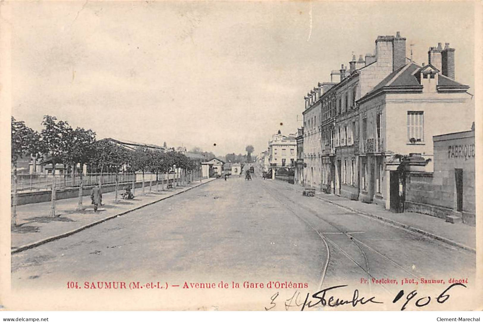 SAUMUR - Avenue De La Gare D'Orléans - état - Saumur