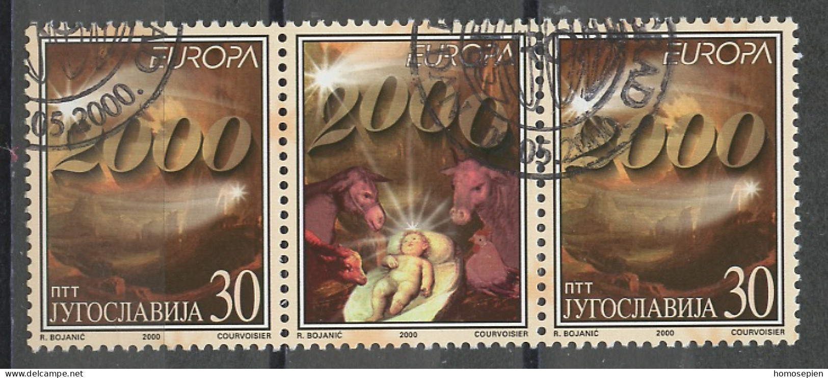 Yougoslavie - Jugoslawien - Yugoslavia 2000 Y&T N°IP2822 - Michel N°IP2975 (o) - 30d EUROPA - Interpanneau - Used Stamps
