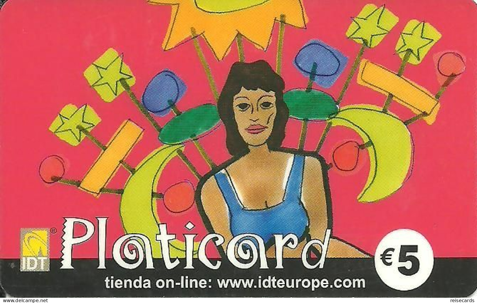 Spain: Prepaid IDT - Platicard €5 04.07 - Sonstige & Ohne Zuordnung