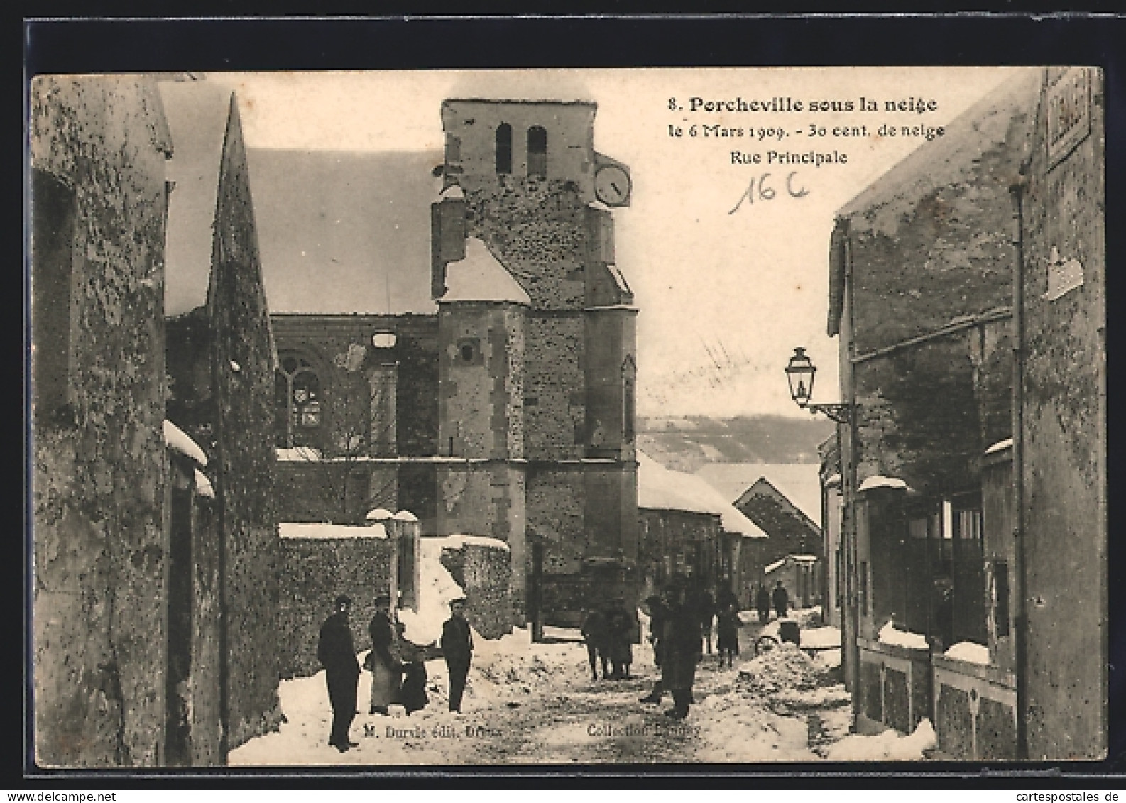 CPA Porcheville-sous-la-Neige, Rue Principale  - Porcheville