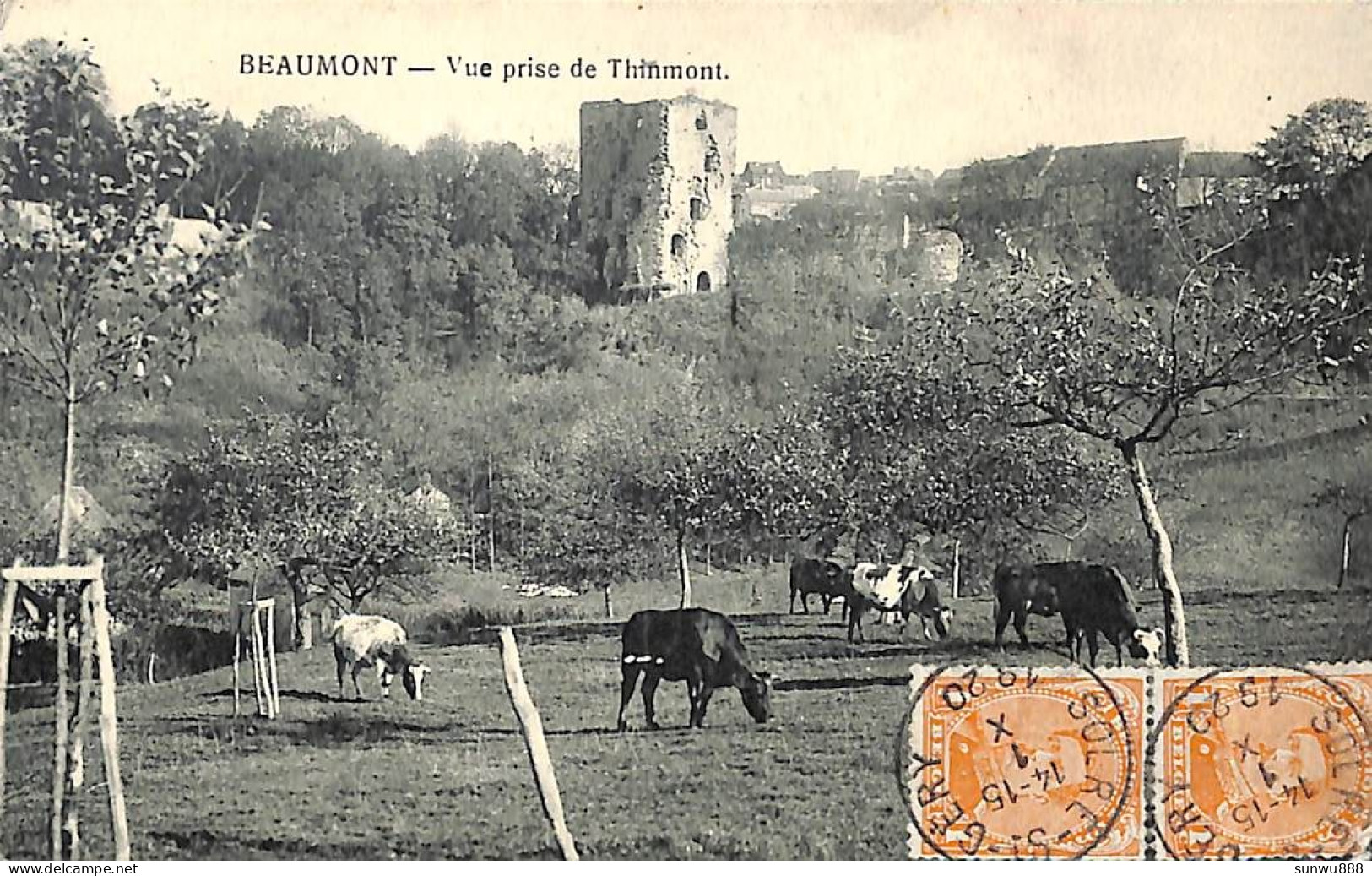 Beaumont - Vue Prise De Thinmont (1920 Arthur Mertens) - Beaumont