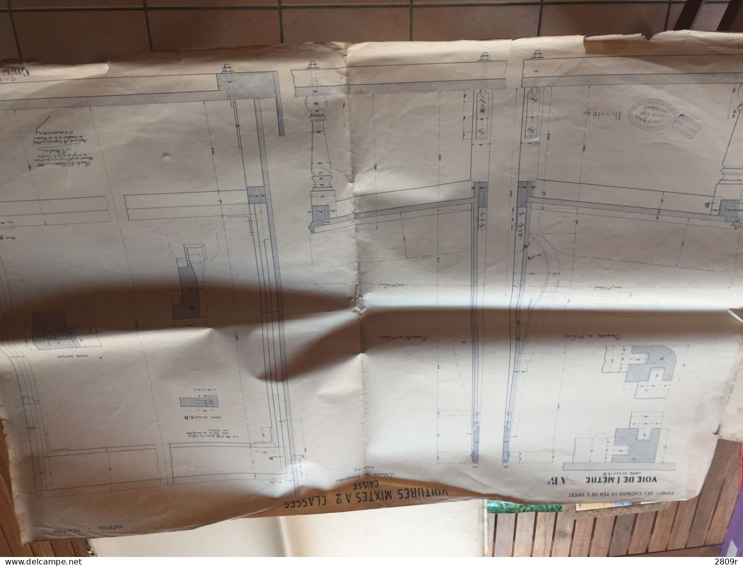 plans réseau ouest matériel ferroviaire, machine à vapeur et autre 1890