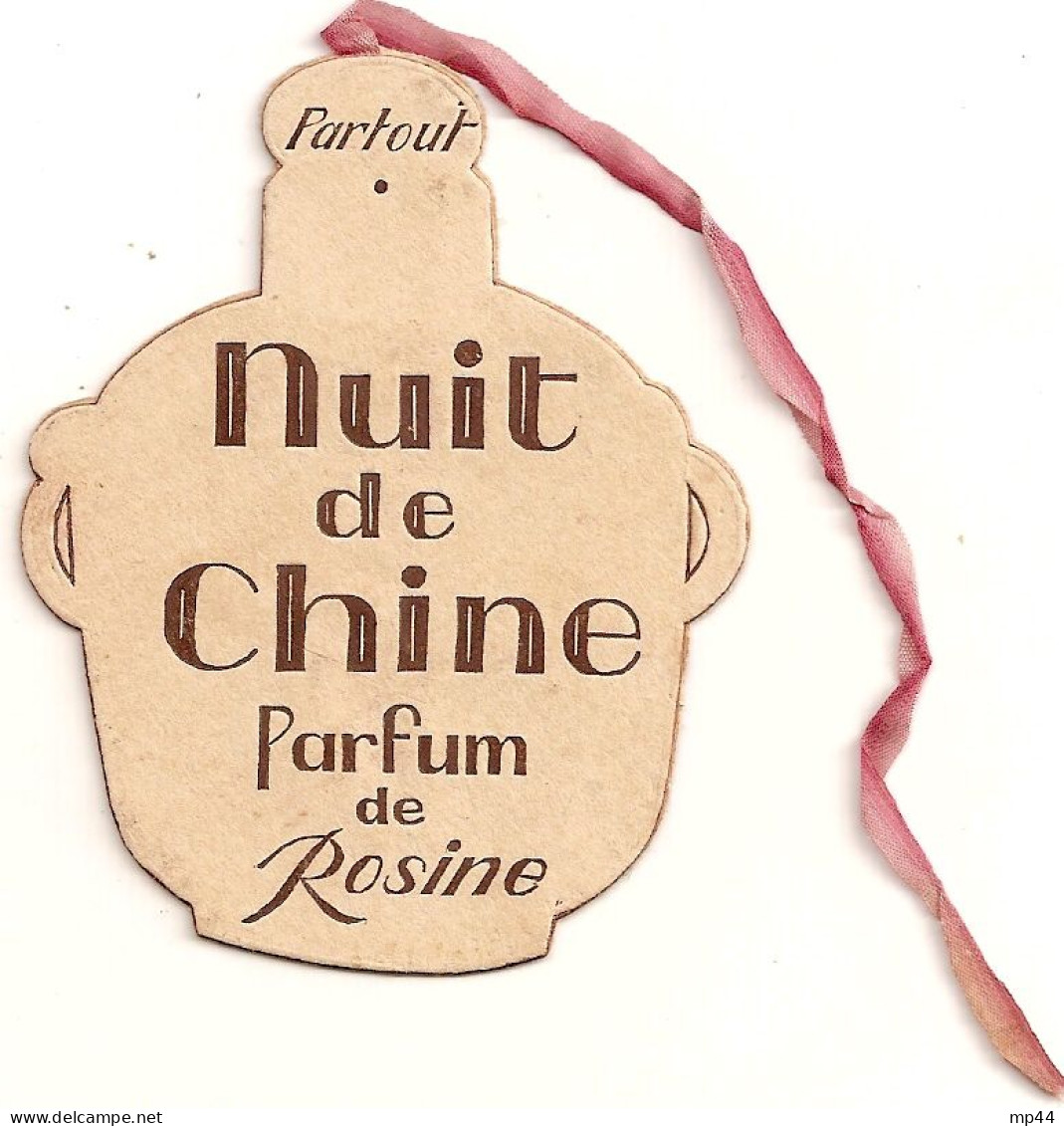 1G11 --- Carte Parfumée NUIT DE CHINE De Rosine - Profumeria Antica (fino Al 1960)