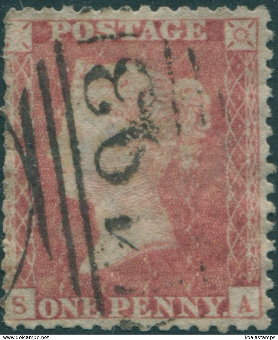 Great Britain 1855 SG29 1d Red-brown QV **SA FU - Unclassified