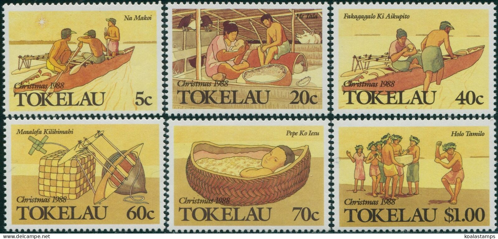 Tokelau 1988 SG165-170 Christmas Set MNH - Tokelau