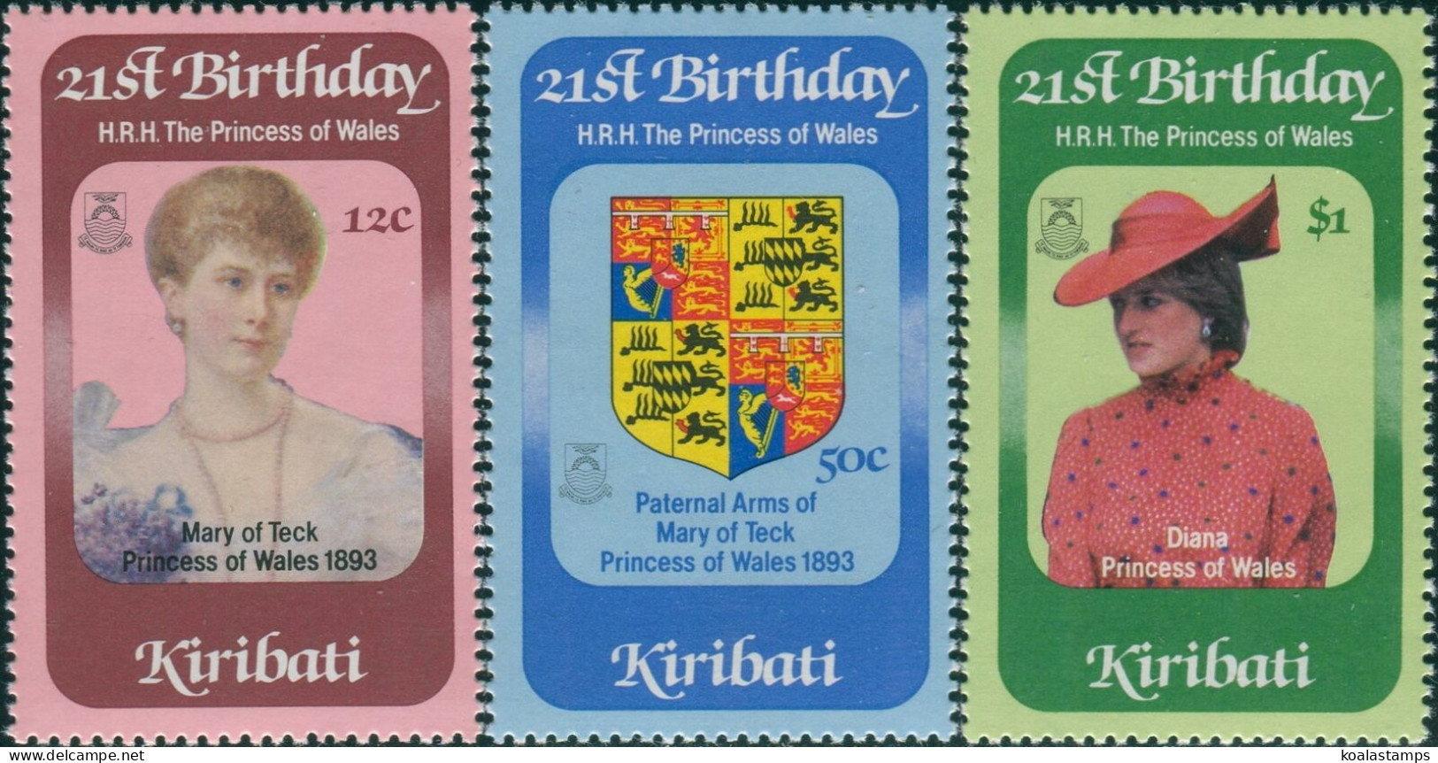 Kiribati 1982 SG183-185 Royal Birthday Set MNH - Kiribati (1979-...)