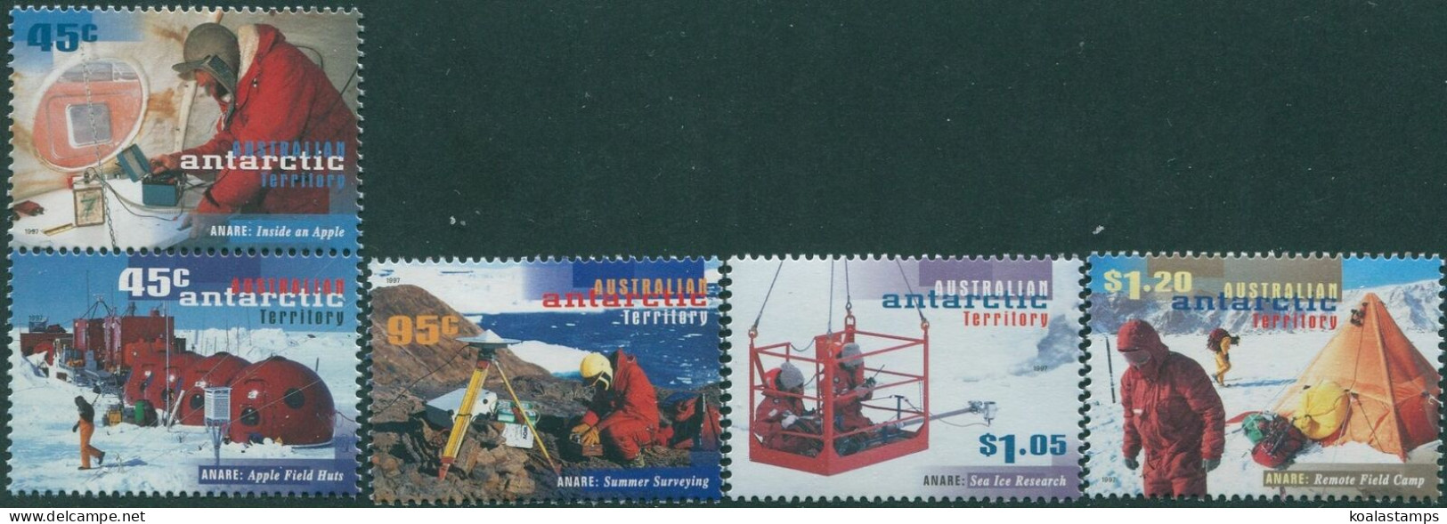 AAT 1997 SG117-121 ANARE Set MNH - Otros & Sin Clasificación