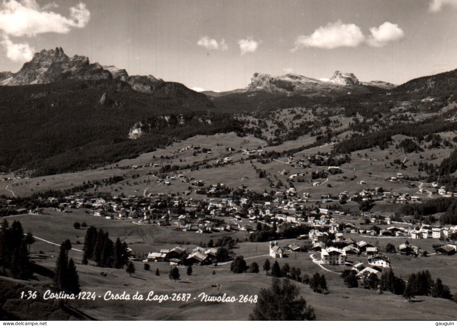 CPSM - CORTINA D'AMPEZZO - Croda Da Lago - Nuvolao - Vue Panoramique ... Edition Ghedina - Other & Unclassified