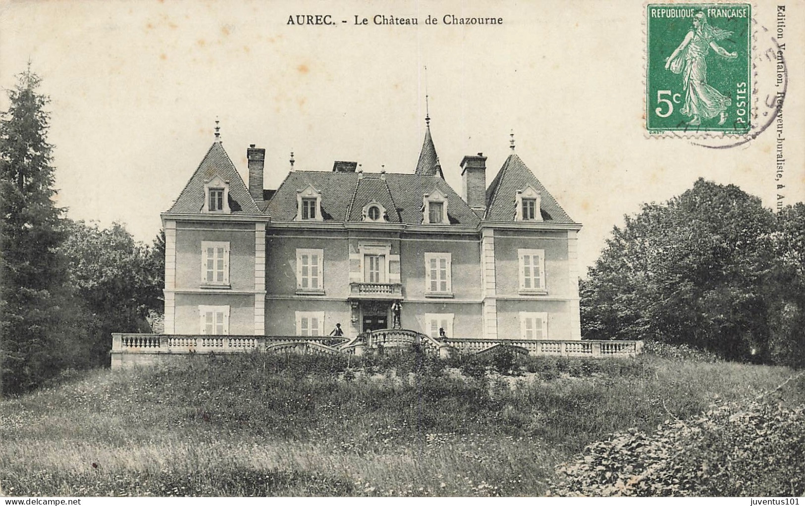 CPA Aurec-Le Château De Chazourne-Timbre    L2924 - Sonstige & Ohne Zuordnung