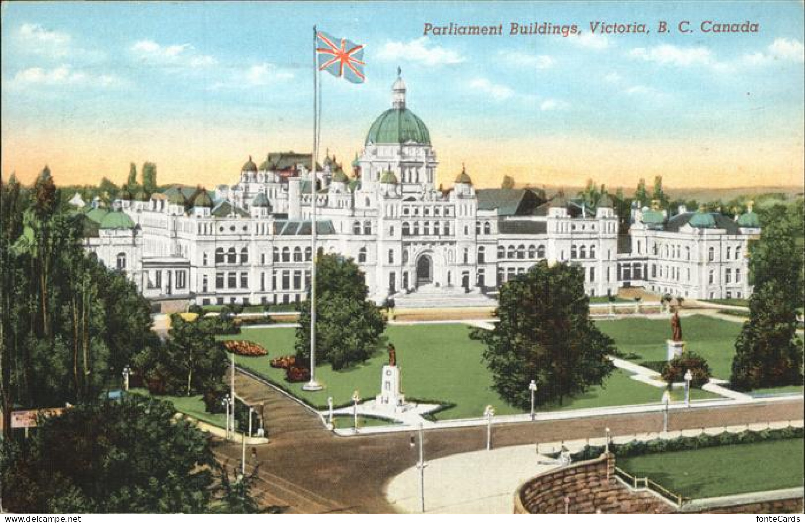 11248293 Victoria British Columbia Parliament Buildings Fahne Victoria - Non Classés