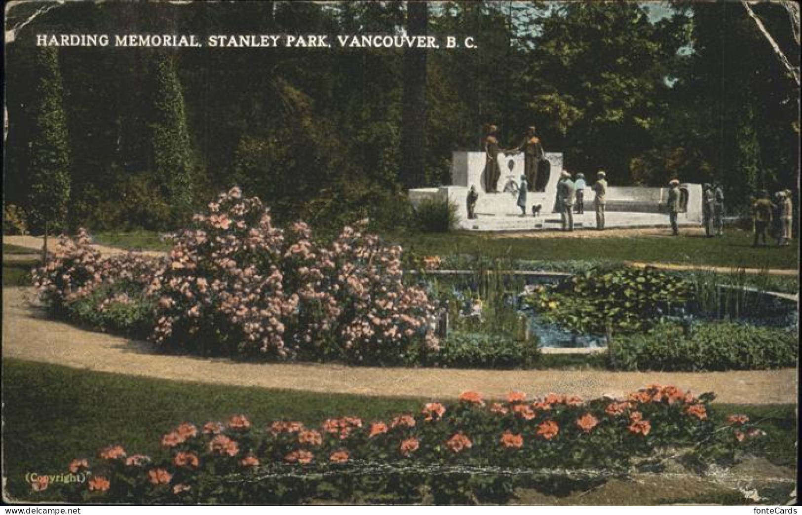 11248290 Vancouver British Columbia Stanley Park Harding Memorial Vancouver - Unclassified