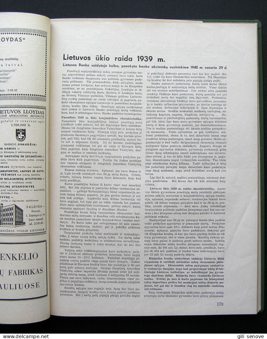 Lithuanian Magazine / Tautos ūkis 1940 - Algemene Informatie