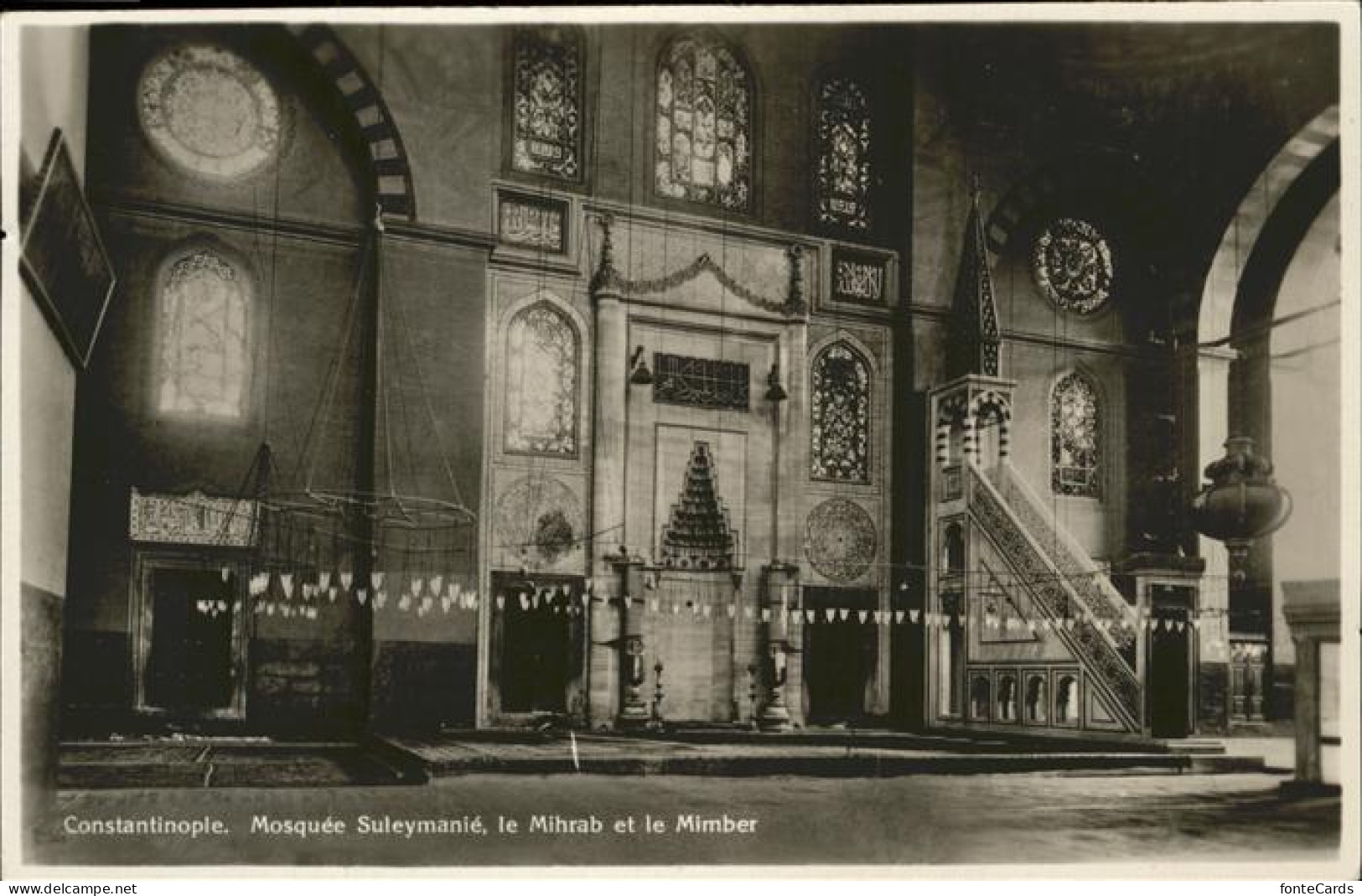 11248246 Constantinopel Istanbul Mosquee Suleymanie, Mihrab Et Le Mimber  - Turquie