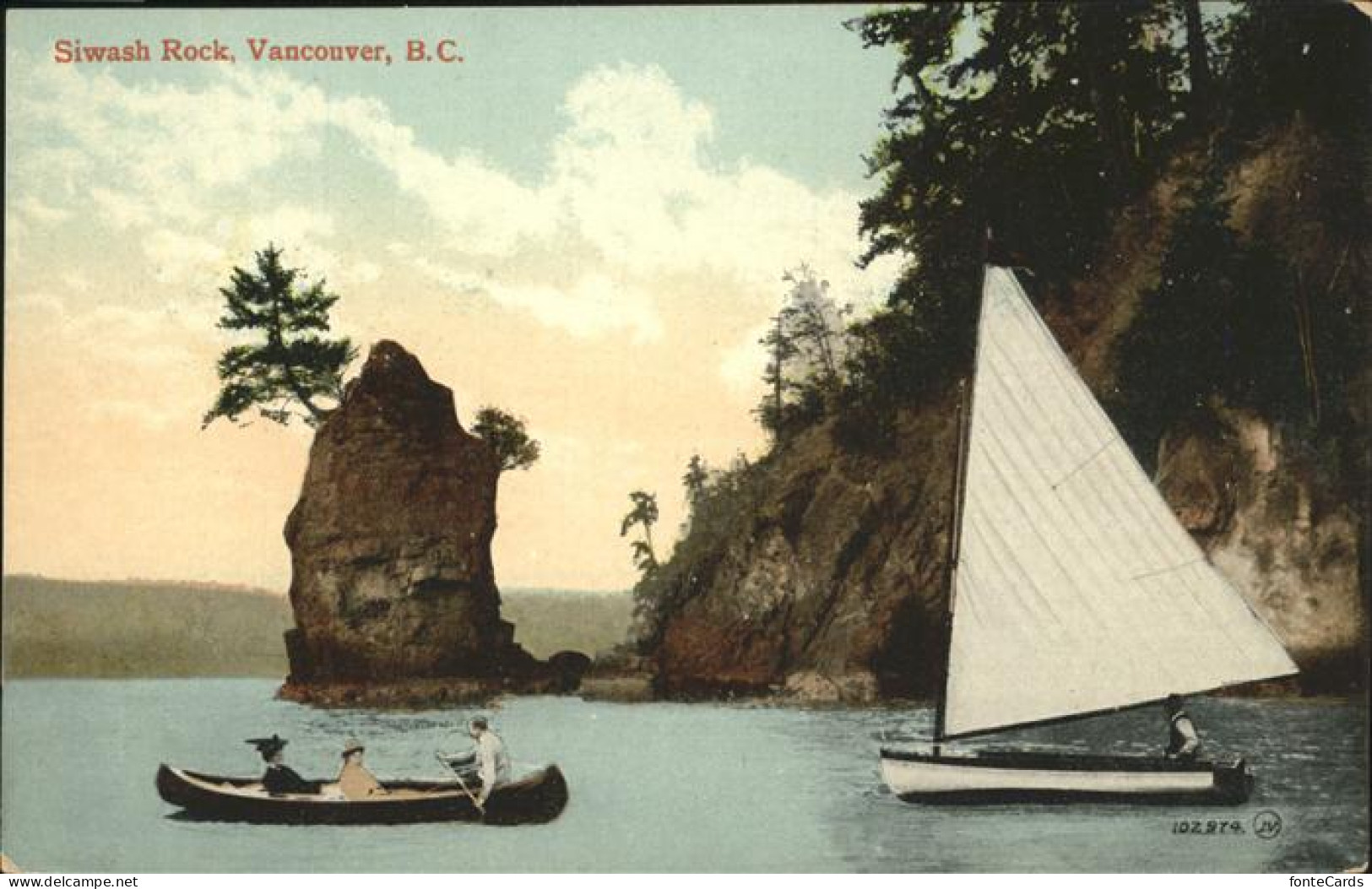 11248164 Vancouver British Columbia Siwash Rock, Segelboot Vancouver - Non Classés