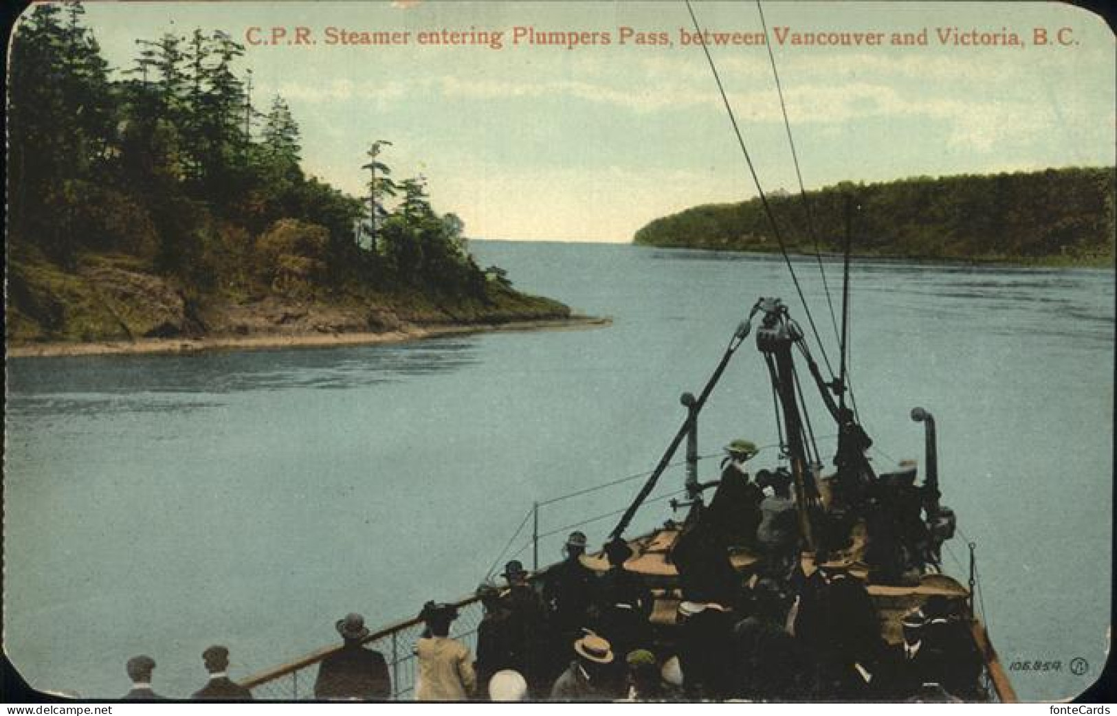 11248159 Vancouver British Columbia Steamer Entering Plumpers Pass, Schiff Vanco - Zonder Classificatie