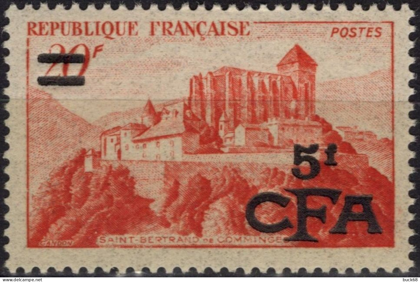 REUNION CFA Poste 298 * MH Saint-Bertrand De Comminges église Church Kirche Pyrénées Occitanie (CV 6 €) - Unused Stamps