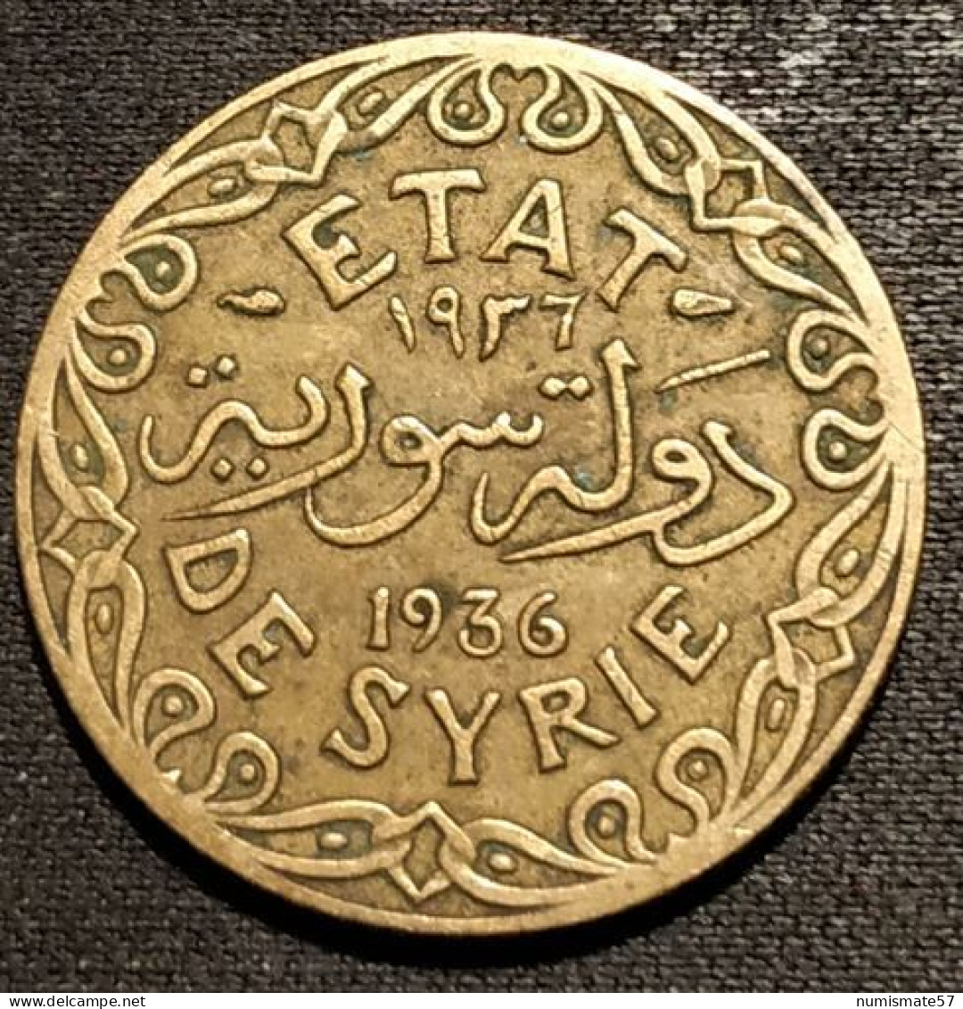 Pas Courant - SYRIE - SYRIA - 5 PIASTRES 1936 - KM 70 - Syrie