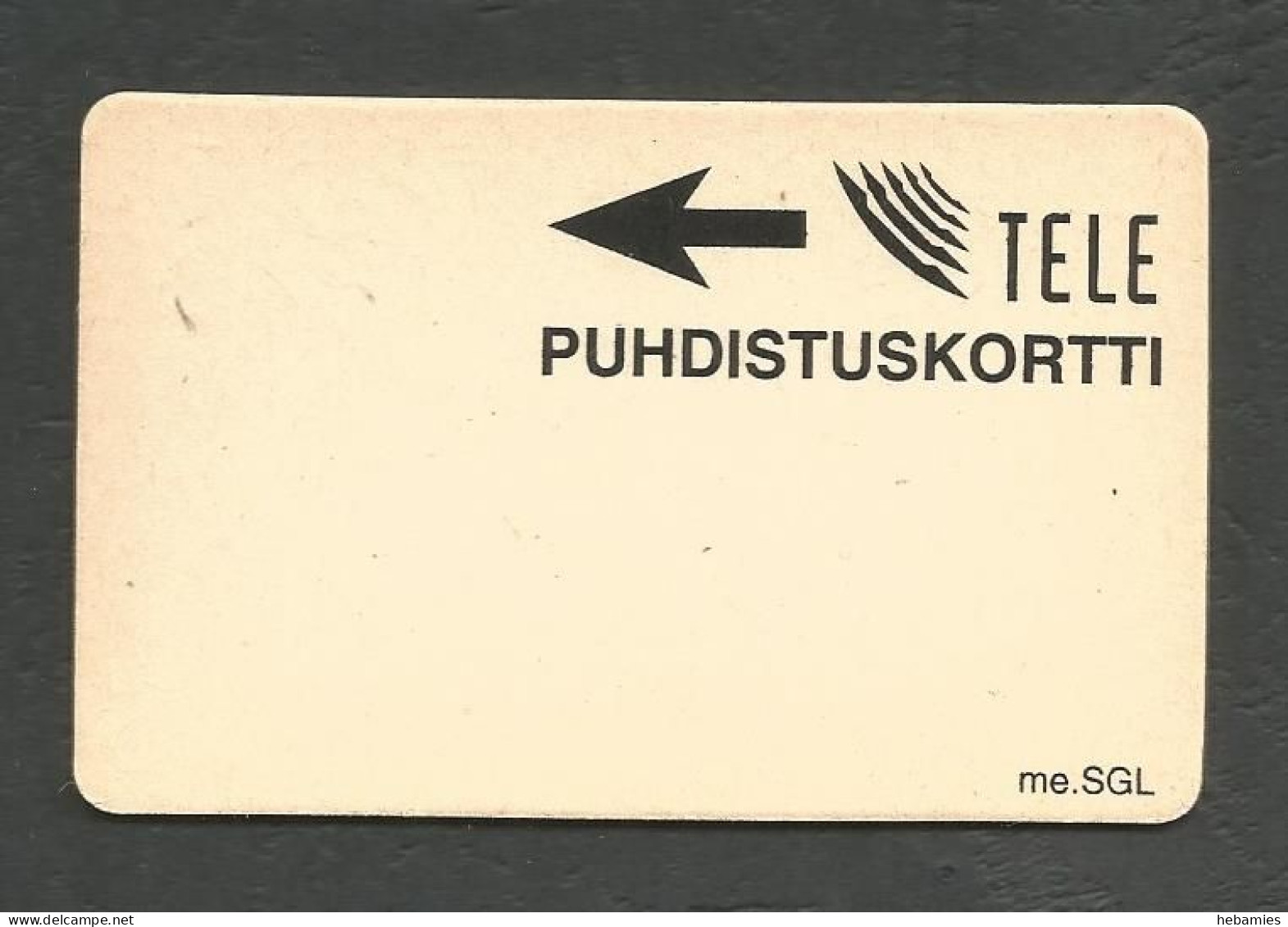 PAYPHONE CLEANING CARD  - TELE - FINLAND - - Finlande