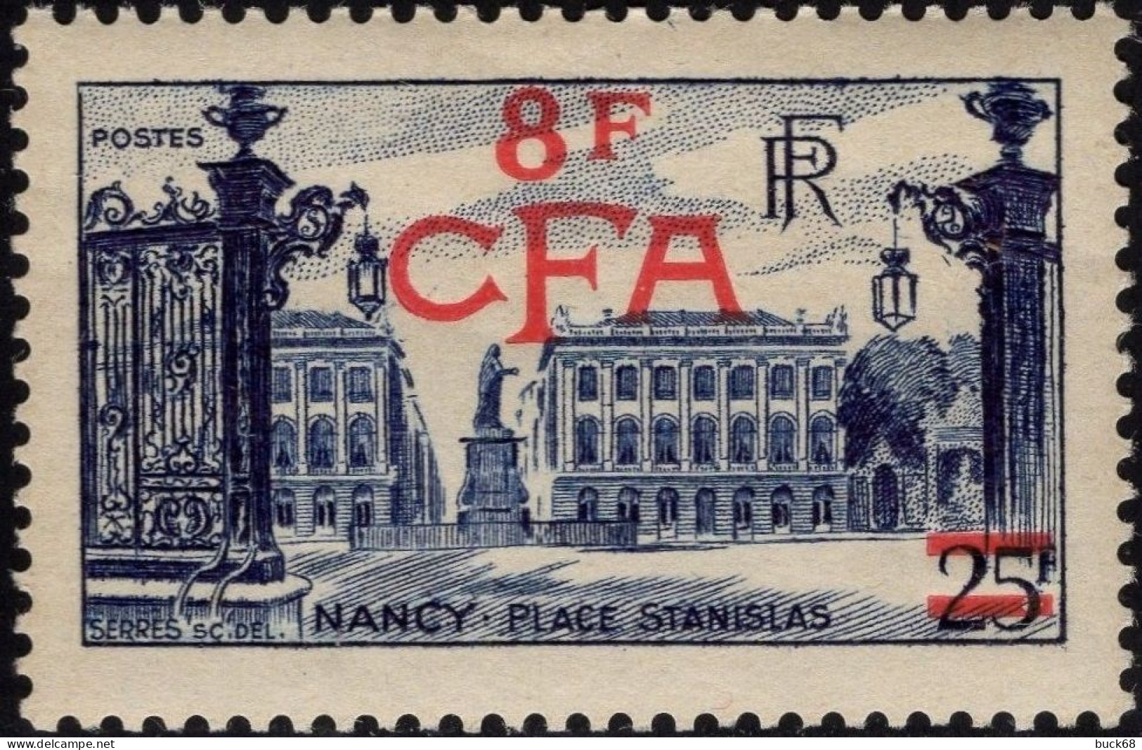 REUNION CFA Poste 301 * MLH Place Stanislas à Nancy (Lorraine) 1949-1952 (CV 25 €) - Nuovi