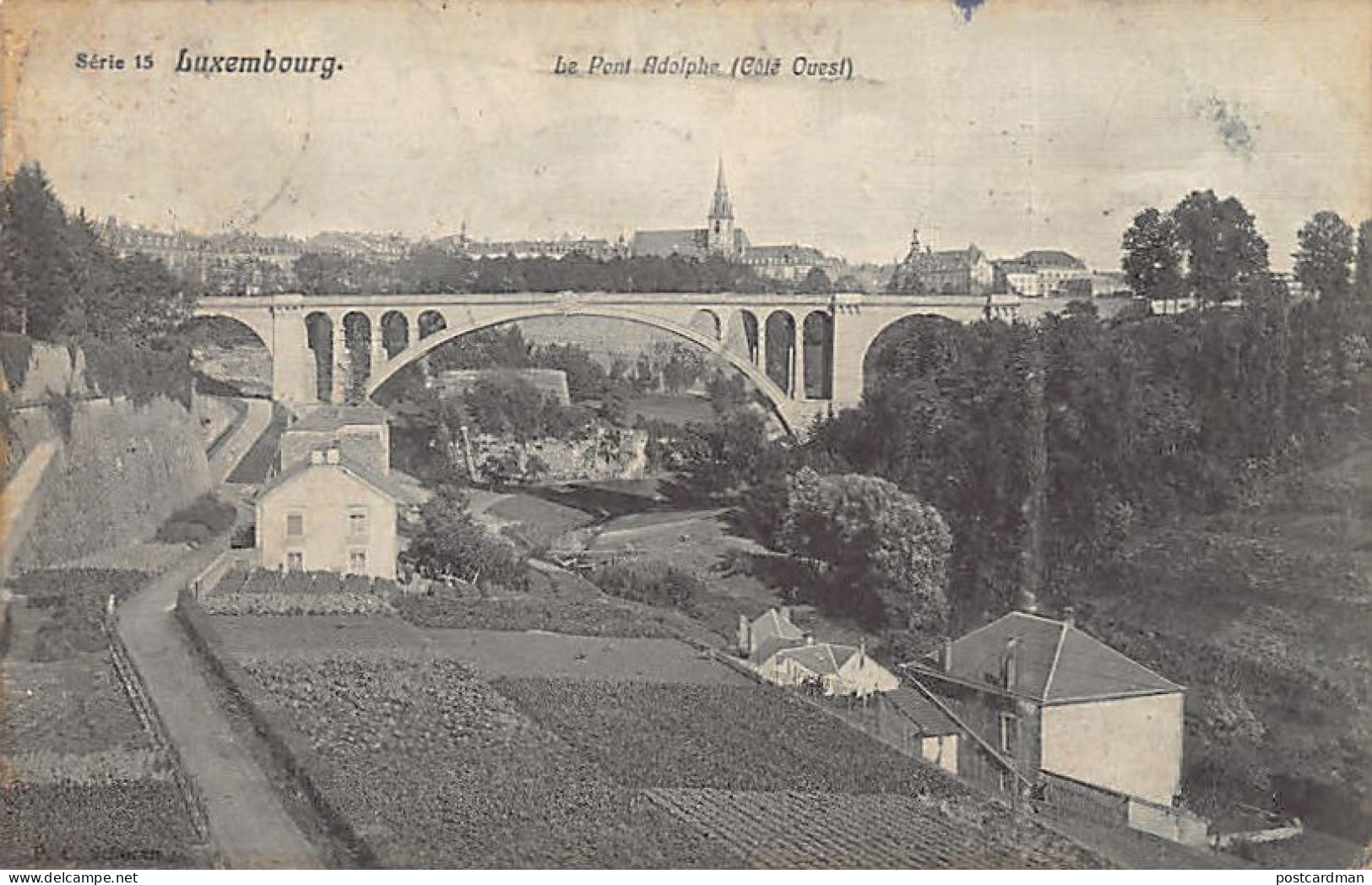 LUXEMBOURG-VILLE - Le Pont Adolphe (Côté Ouest) - Ed. P. C. Schoren Série 15 - Luxembourg - Ville