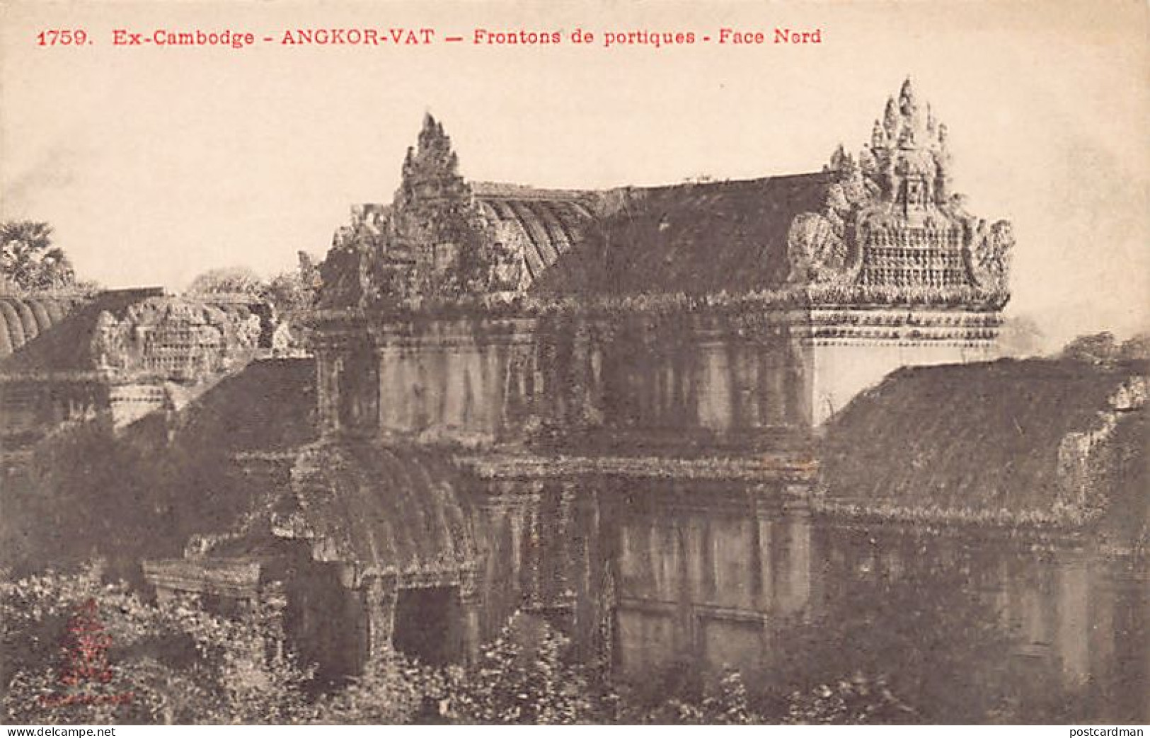 Cambodge - ANGKOR WAT - Face Nord - Ed. P. Dieulefils 1759 - Kambodscha