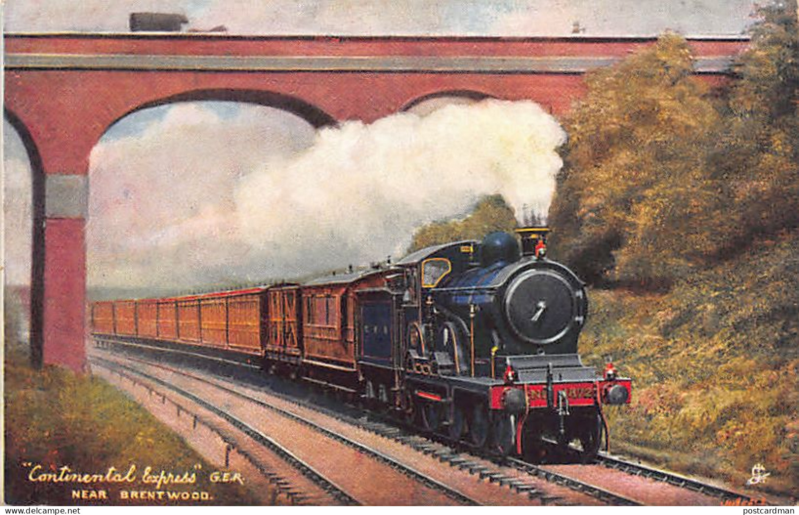 England - BRENTWOODContinental Express Near Brentwood - Great Eastern Railway - Publ. Raphael Tuck & Sons Famous Express - Sonstige & Ohne Zuordnung