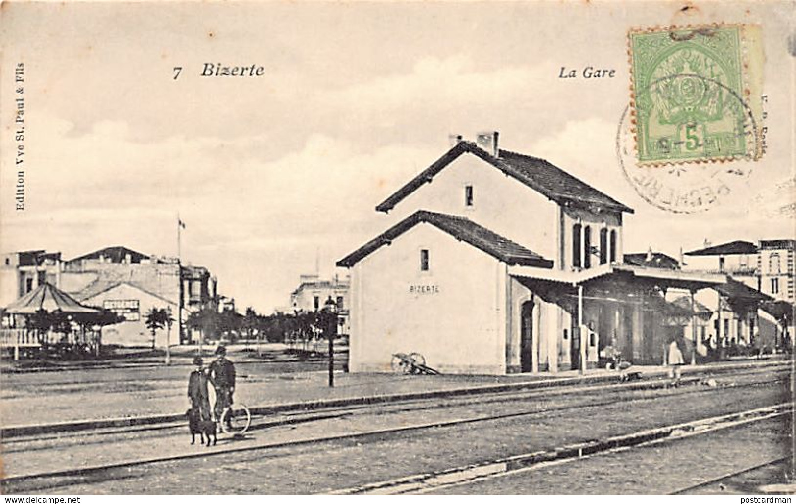 BIZERTE - La Gare - Ed. Vve St-Paul & Fils 7 - Tunesien