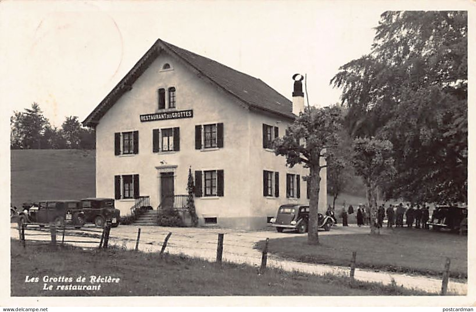 Suisse - LES GROTTES DE RÉCLÈRE (JU) Le Restaurant Des Grottes - Ed. Enard Frères 206 - Réclère