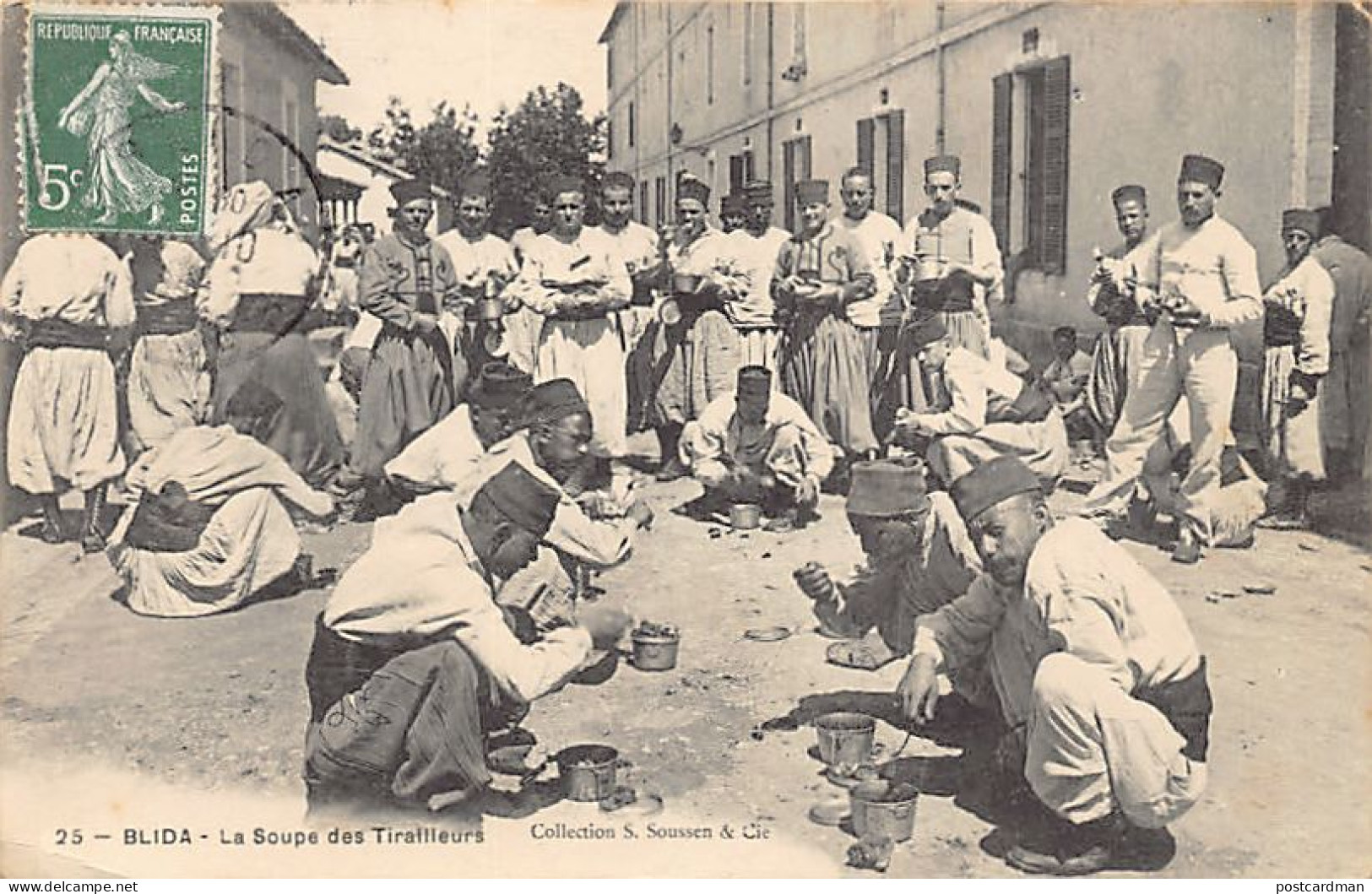 BLIDA - La Soupe Du 1er Régiment De Tirailleurs Algériens - Blida