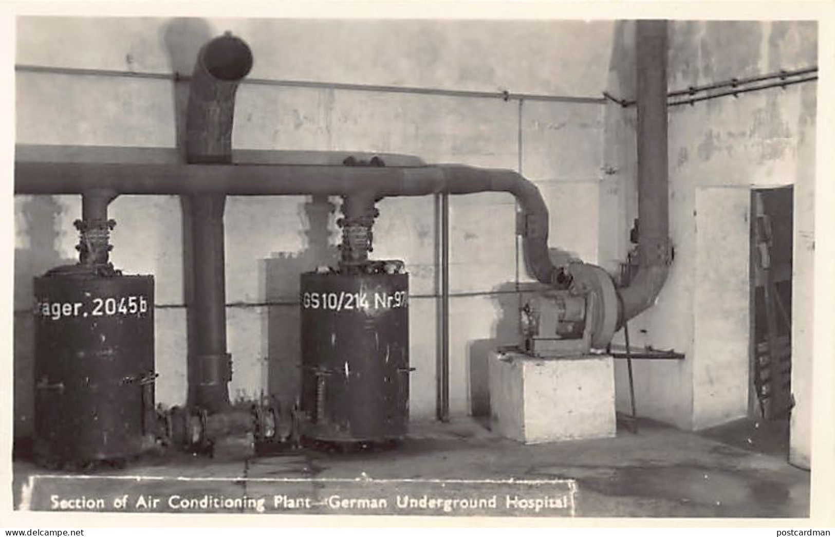 Jersey - German Undergroud Hospital - Section Of Air Conditioning Plant - REAL PHOTO - Publ. Unknwon  - Other & Unclassified