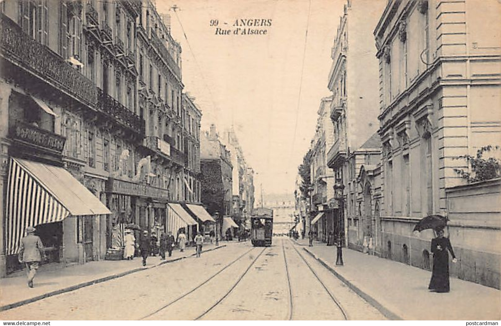 Angers (49) Rue D'Alsace - Pinguet Fils - Ed. Inconnu 99 - Angers