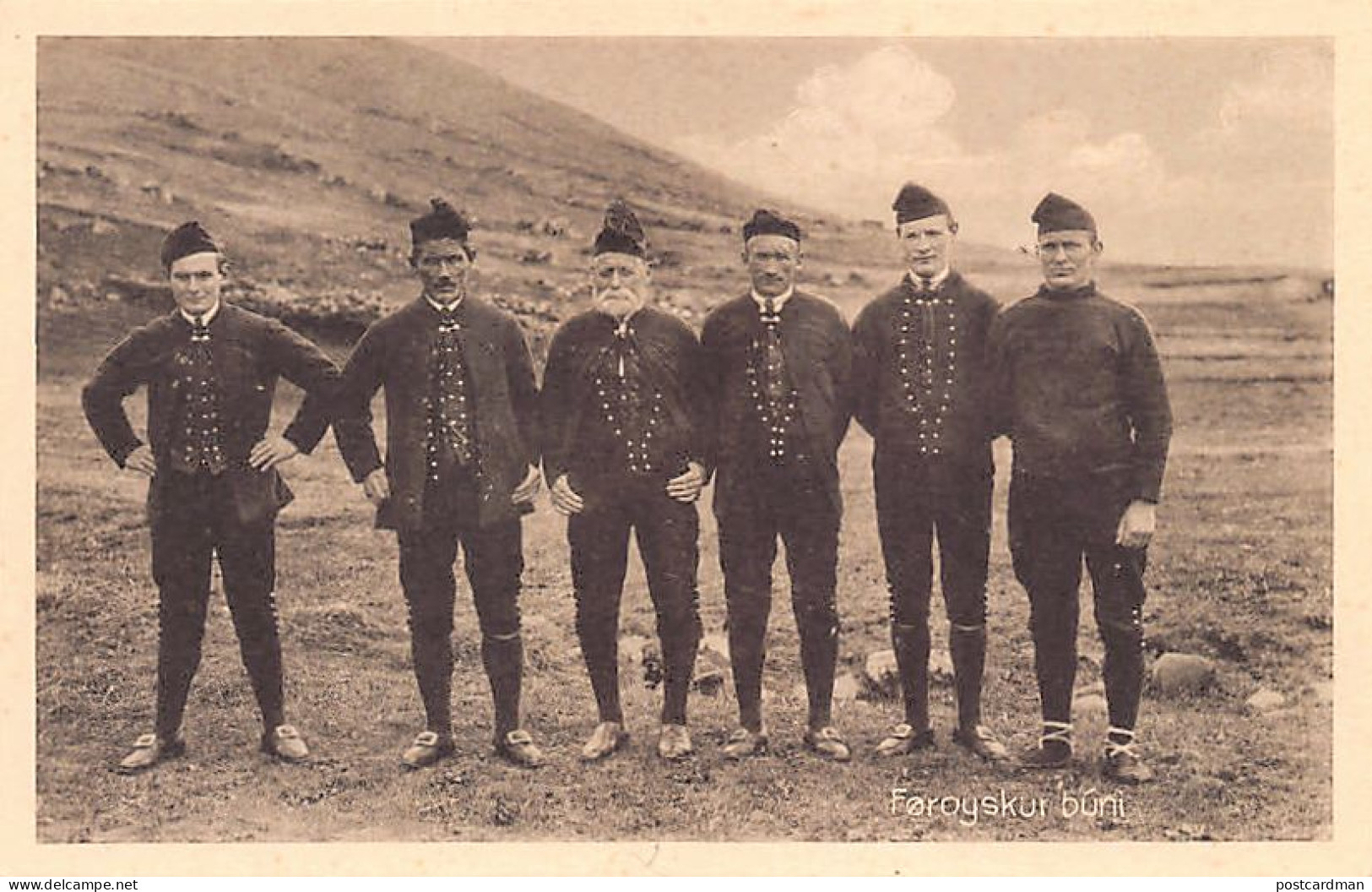 Faroe - Føroyskur Buni - Men Costumes - Publ. Jacobsens Bokahandil  - Faroe Islands