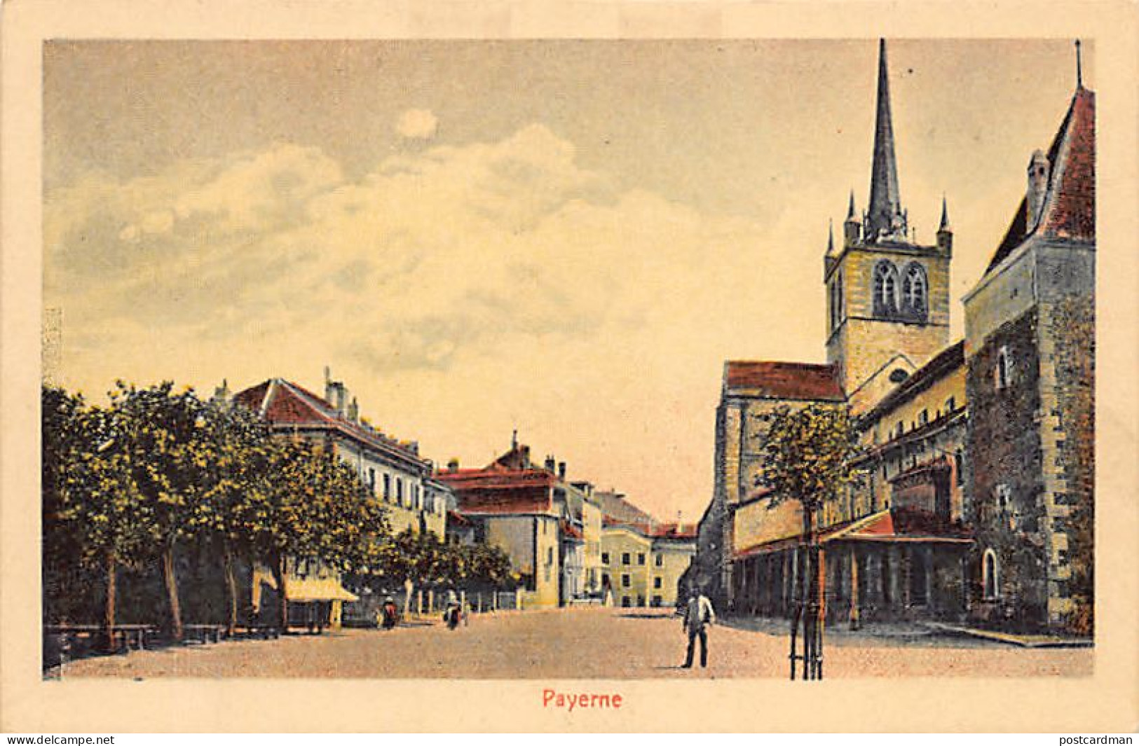 PAYERNE (VD) Place Du Marché - Abbatiale - Ed. G & Co 12987 - Payerne