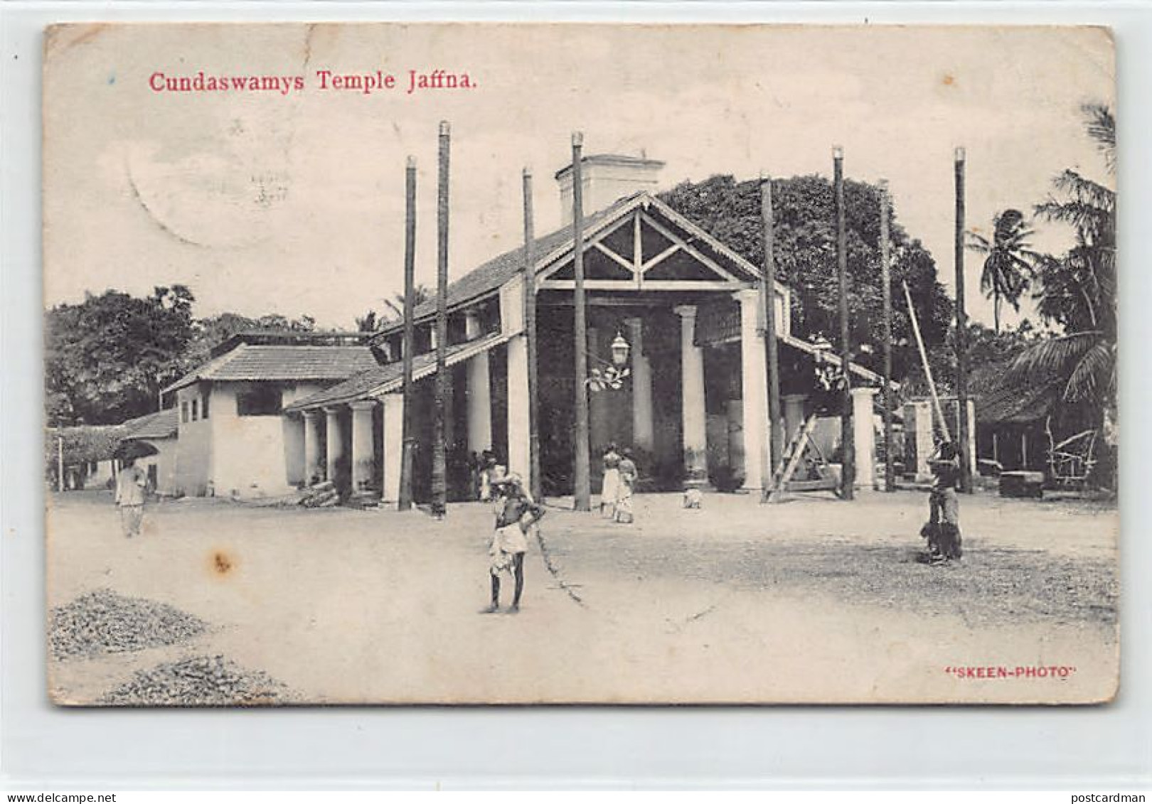 Sri Lanka - JAFFNA - Cundaswamys Temple - SEE SCANS FOR CONDITION - Publ. Skeen-Photo  - Sri Lanka (Ceylon)