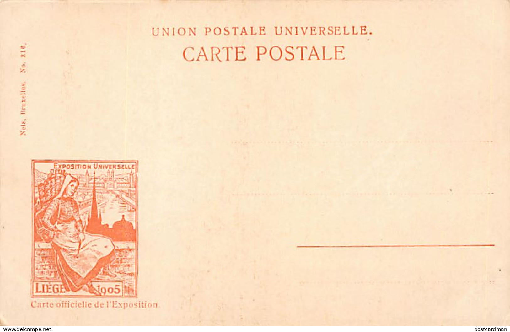 Expostion Universelle De Liège 1905 - Palais Des Fêtes - Ed. Nels 316 - Lüttich