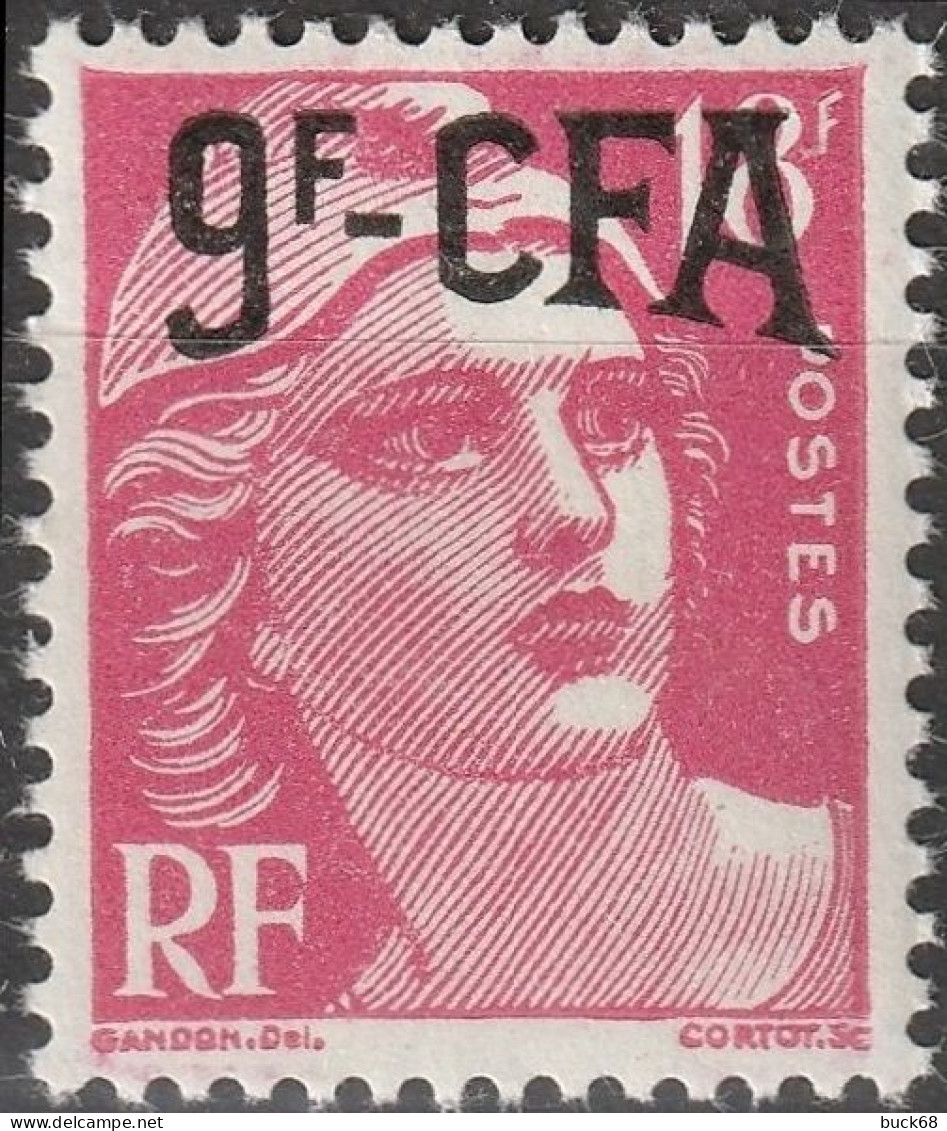 REUNION CFA Poste 303 * MH Marianne De Gandon 1949-1952 (CV 14,50 €) - Unused Stamps